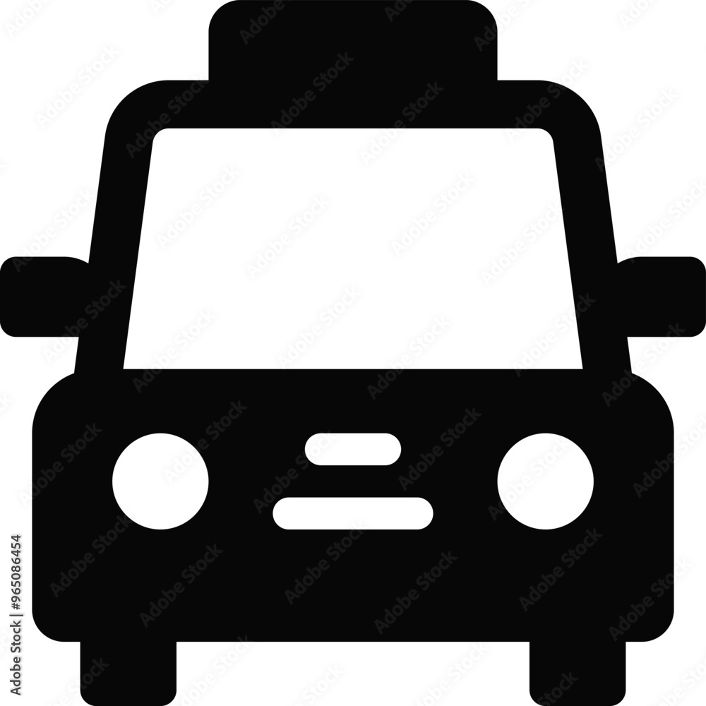 Rounded filled Taxi Icon Rounded filled Taxi Icon