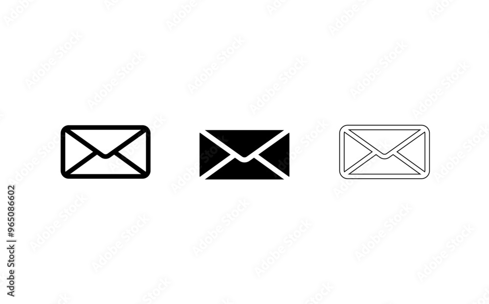 Email icon pack stock vector Email icon pack stock vector