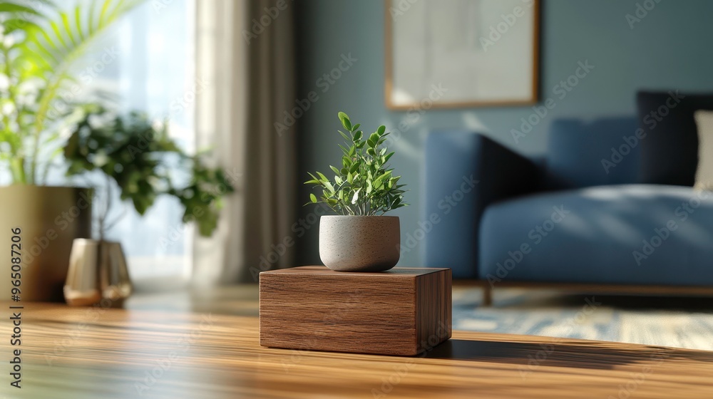 Engraved wooden photo stand with a personal message, simple yet heartfelt, 3D illustration Engraved wooden photo stand with a personal message, simple yet heartfelt, 3D illustration