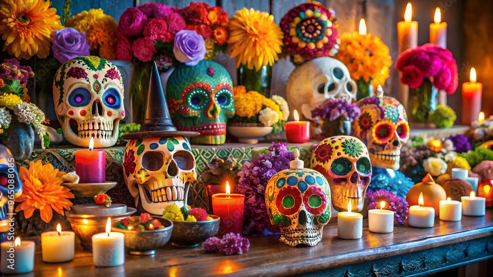 Decorate your home with Day of the Dead-themed decor Decorate your home with Day of the Dead-themed decor
