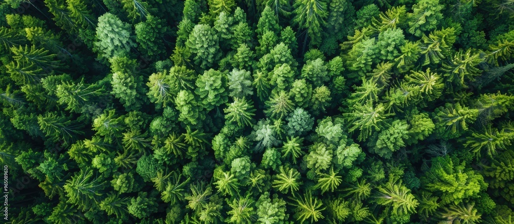 Drone Aerial Top View Of Lush Green Trees Growing In Woodland In Mountain In Countryside Drone Aerial Top View Of Lush Green Trees Growing In Woodland In Mountain In Countryside