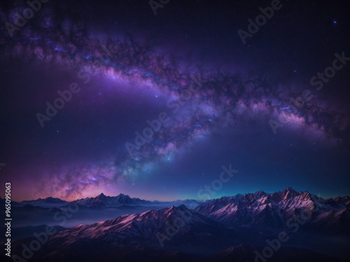 Night sky background. Galaxy background. Starry night sky.