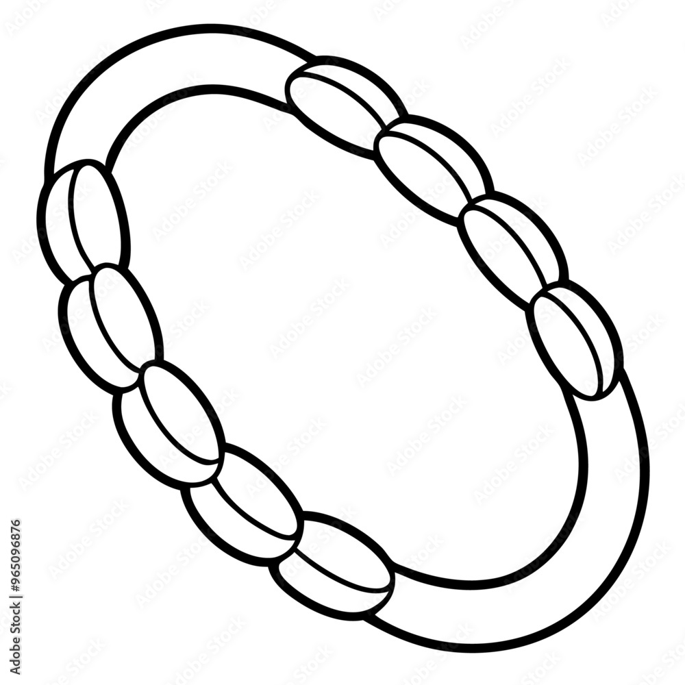 bracelet outline coloring book page line art illustration digital drawing bracelet outline coloring book page line art illustration digital drawing