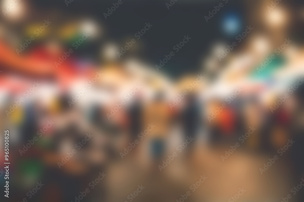 Blur image of night market festivals, Abstract Background and bokeh light Blur image of night market festivals, Abstract Background and bokeh light