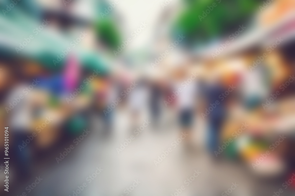 Blur image of night market festivals, Abstract Background and bokeh light Blur image of night market festivals, Abstract Background and bokeh light