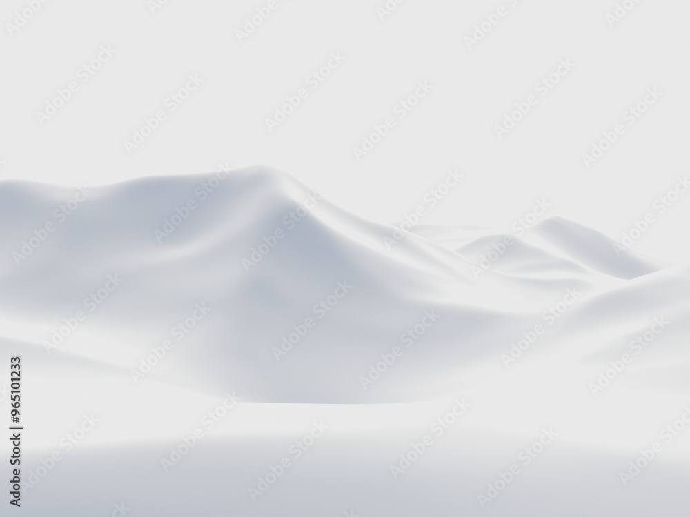 Winter snow mountain. White terrain. Winter snow mountain. White terrain.