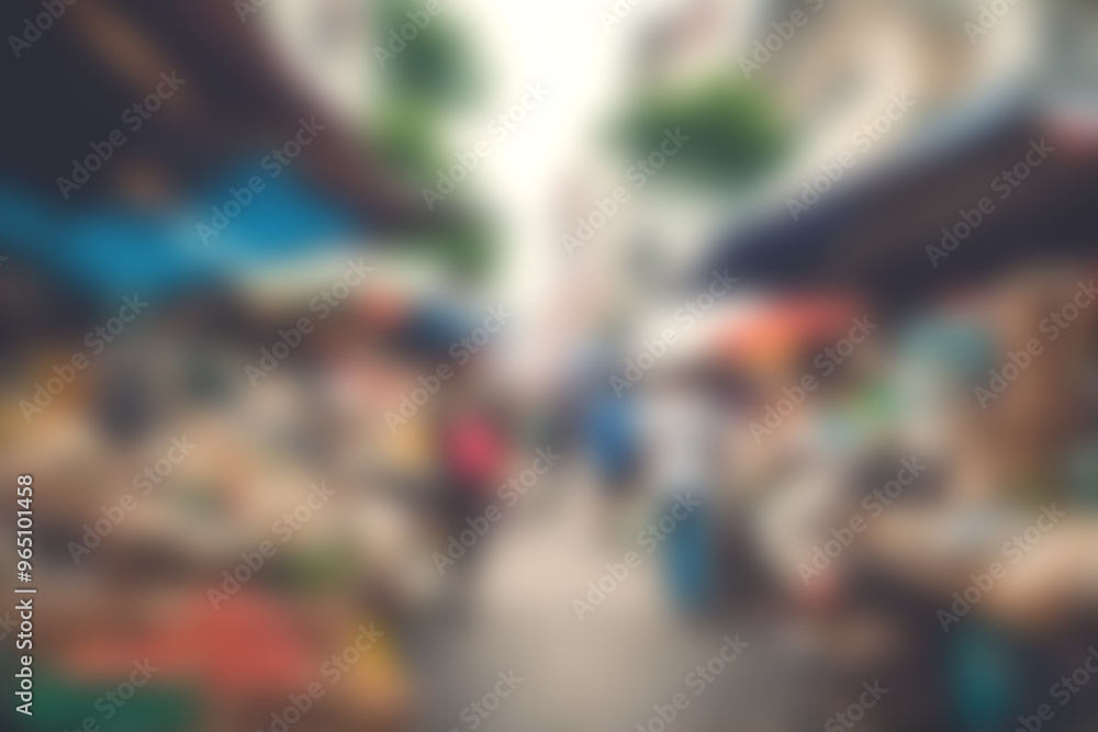 Blur image of night market festivals, Abstract Background and bokeh light Blur image of night market festivals, Abstract Background and bokeh light