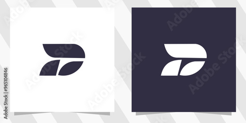 letter d logo design vector