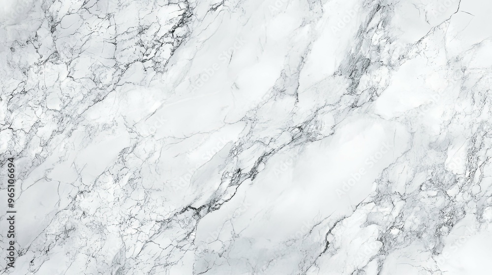 White Marble Surface with Gray Veins White Marble Surface with Gray Veins