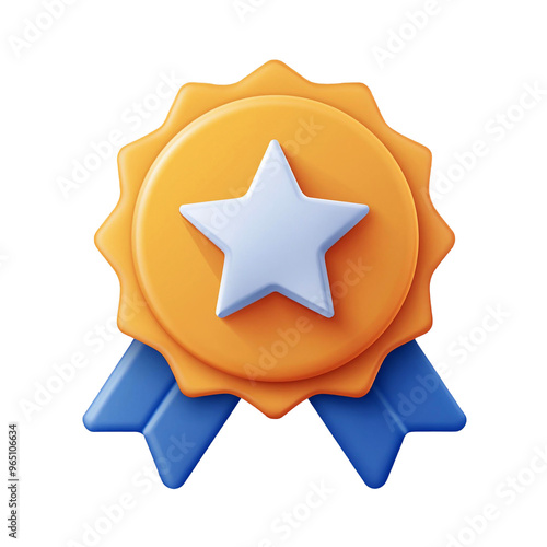 3d warranty badge icon