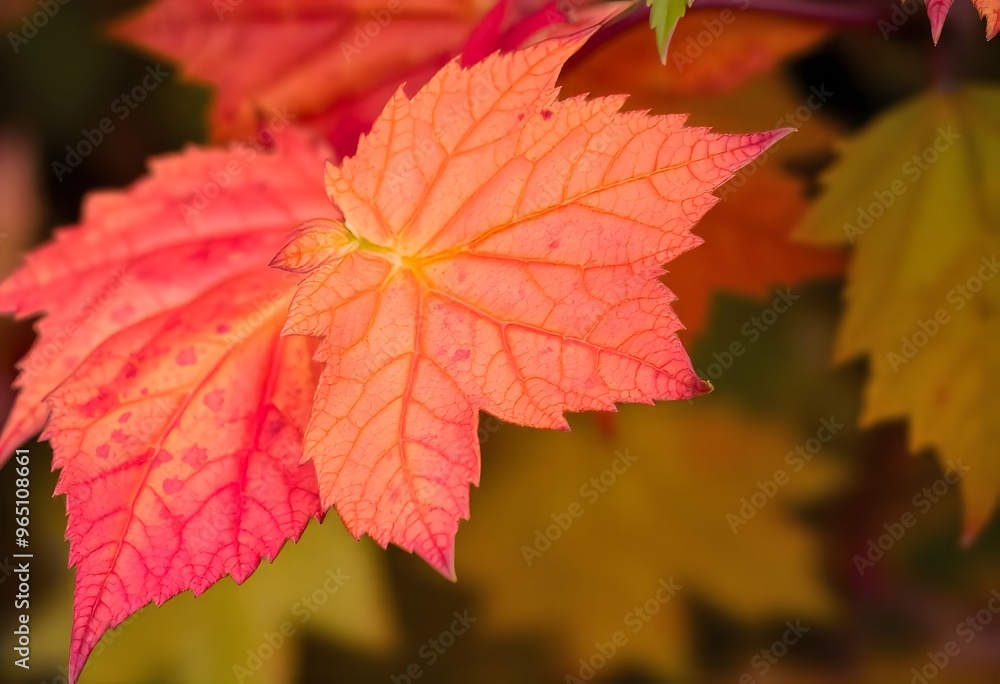 Autumn leaves in vibrant shades of red, orange, and yellow. Autumn leaves in vibrant shades of red, orange, and yellow.