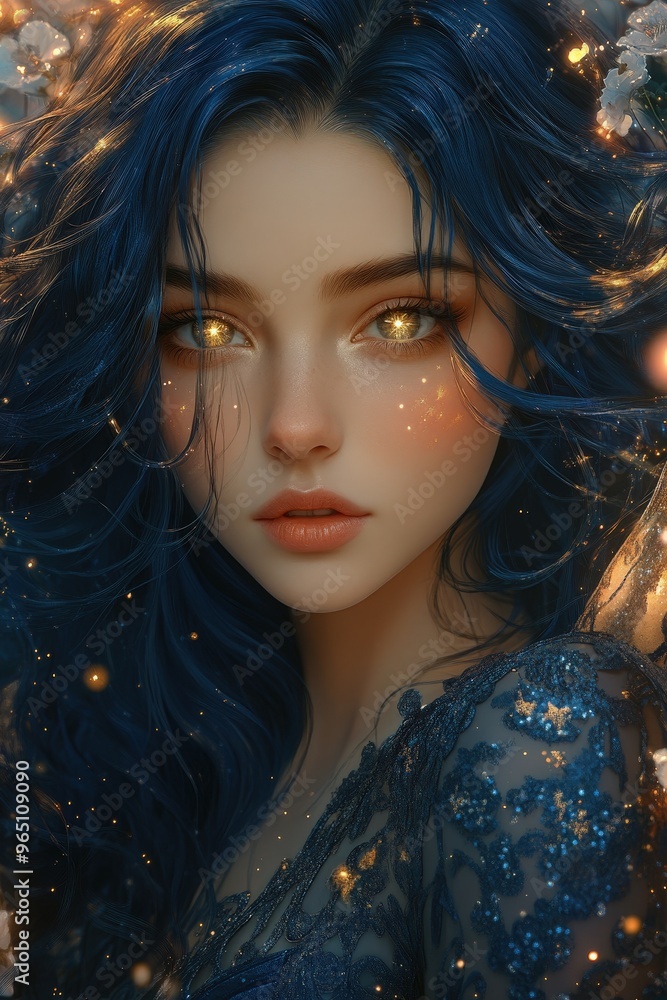 Naklejka premium portrait of a woman