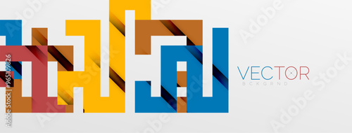 Color bend lines with shadow texture effect. Vector Illustration For Wallpaper, Banner, Background, Card, Book Illustration, landing page