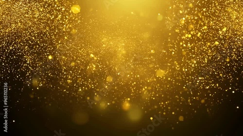 Wallpaper Mural Golden Bokeh Bliss: Loopable Light Particles for Holiday Celebrations Torontodigital.ca