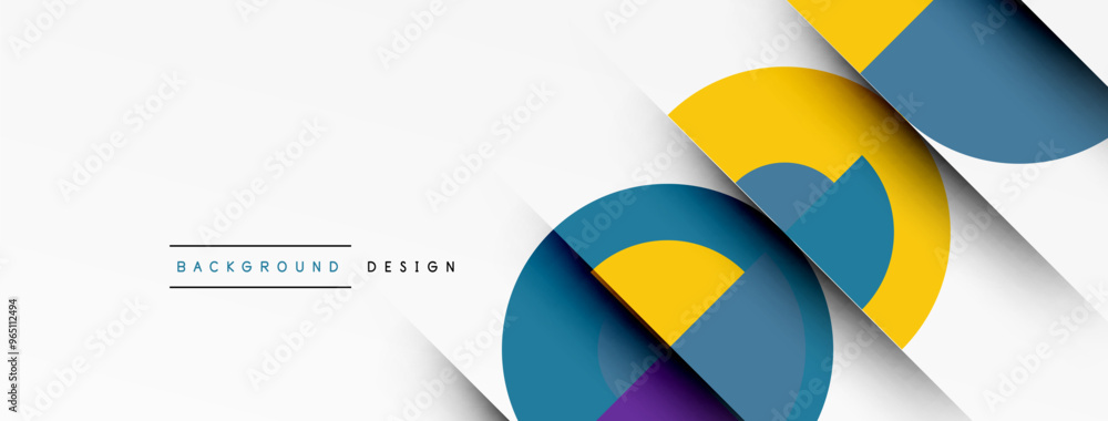Modern geometrical abstract background - circles. Business or technology presentation design Modern geometrical abstract background - circles. Business or technology presentation design