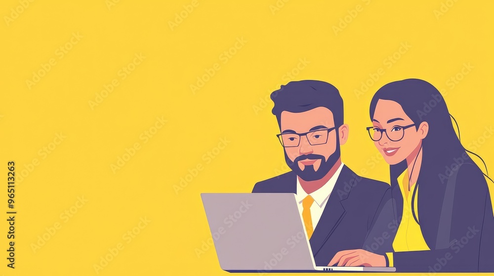 Couple sitting in a cafe using a laptop, smiling and talking in a casual setting Couple sitting in a cafe using a laptop, smiling and talking in a casual setting