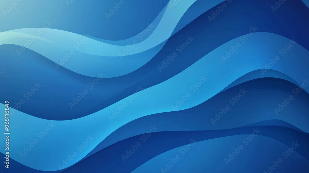 Flowing blue waves create a calming abstract design with smooth gradients and soft curves Flowing blue waves create a calming abstract design with smooth gradients and soft curves