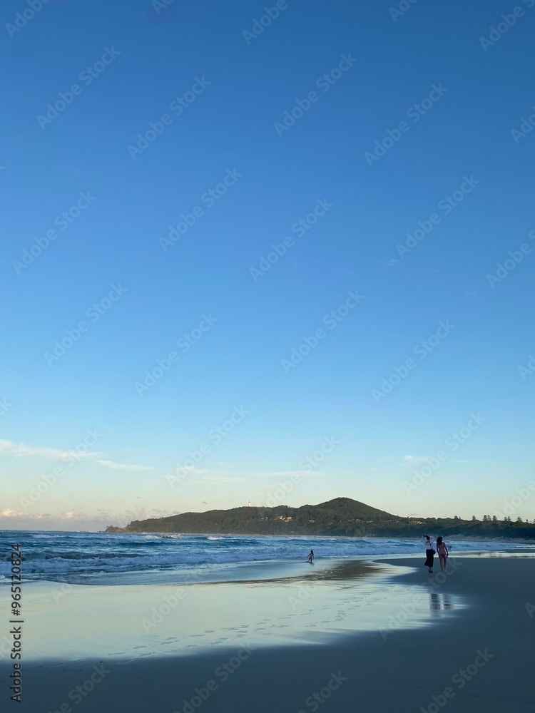 Fototapeta premium beach at sunset