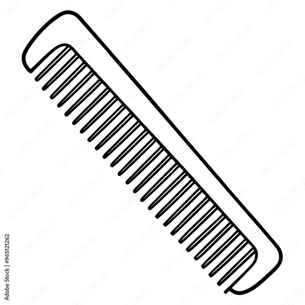 comb outline coloring book page line art illustration digital drawing comb outline coloring book page line art illustration digital drawing