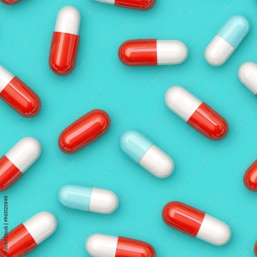 3d pill capsule seamless pattern 3d pill capsule seamless pattern