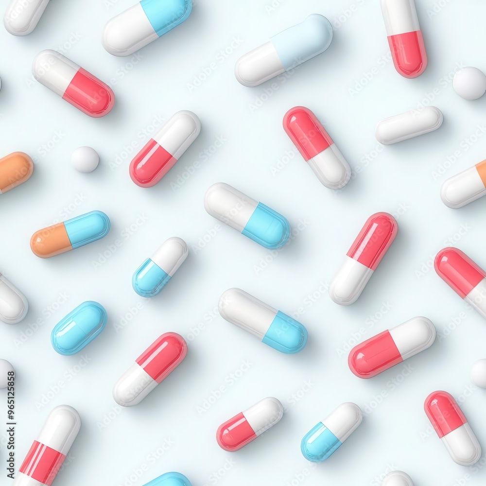 3d pill drug seamless pattern 3d pill drug seamless pattern