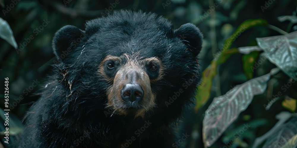 Fototapeta premium Lazily moving bear species