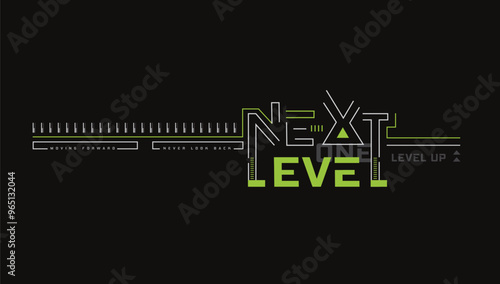 Next level typography t-shirt vector and apparel design template, motivational , print, poster and etc. fashionable design template.