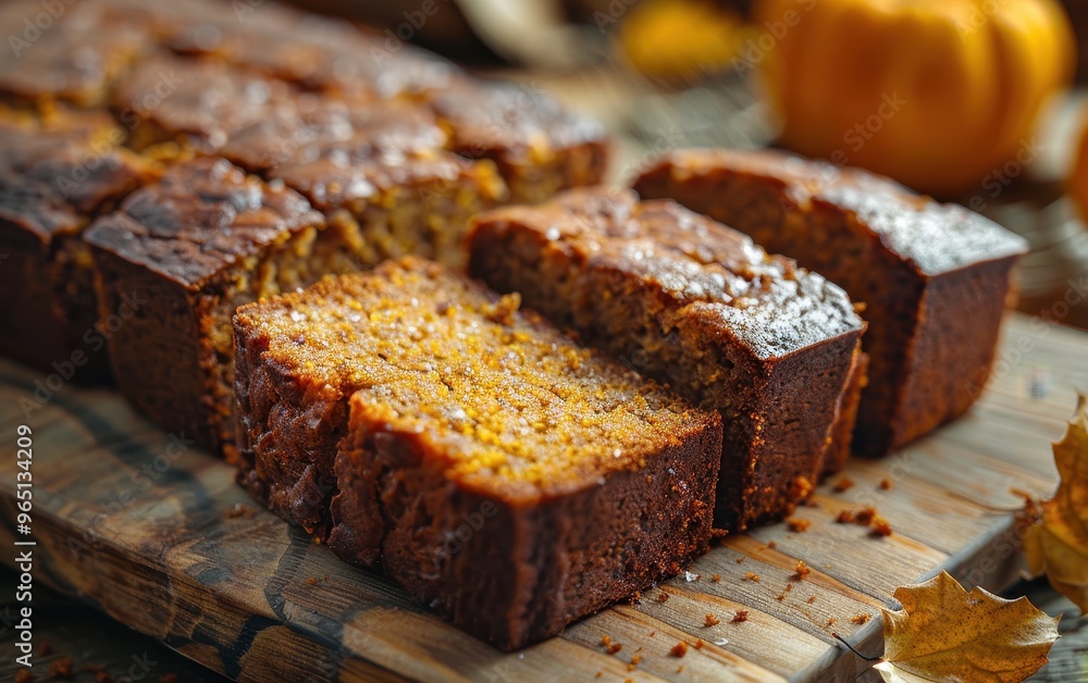 Delicious Pumpkin Bread Slices Delicious Pumpkin Bread Slices