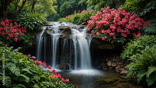 waterfall in the park