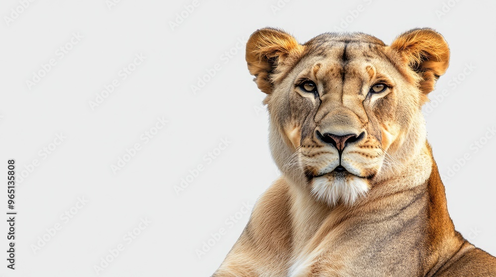 Obraz premium Seated Lioness with a Graceful Expression