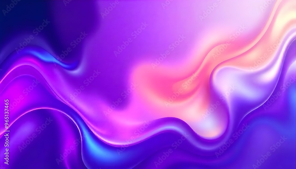 Naklejka premium Purple and blue colour hologram wallpaper background