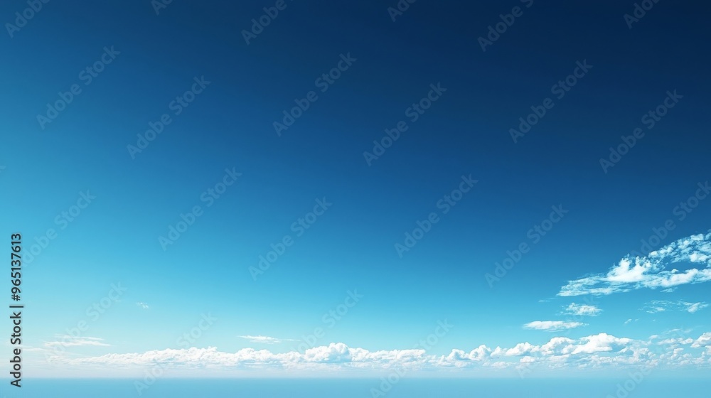 Fototapeta premium 青空と雲の背景