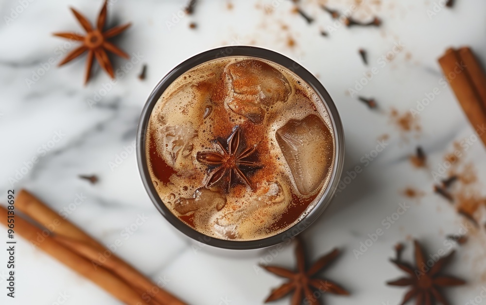 Iced Coffee with Star Anise and Cinnamon Iced Coffee with Star Anise and Cinnamon