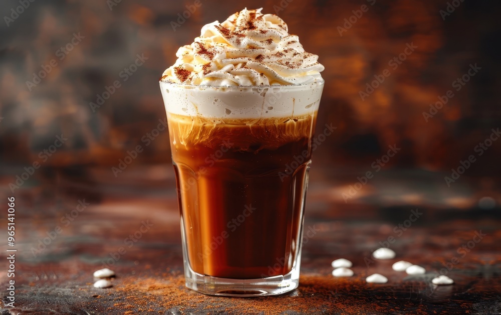 Iced Coffee with Whipped Cream Iced Coffee with Whipped Cream