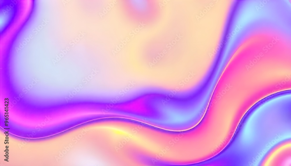 Naklejka premium Purple and blue colour hologram wallpaper background