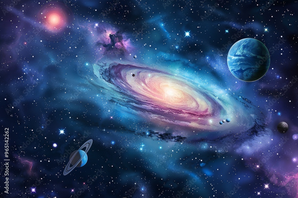 Obraz premium Beautiful Outer Space View