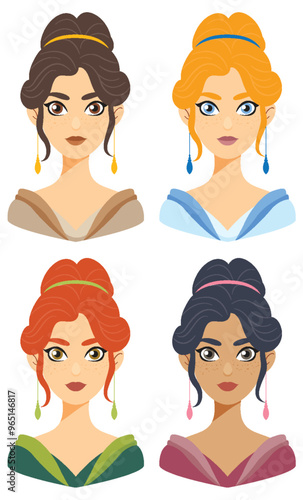 Elegant Princess Portraits Collection