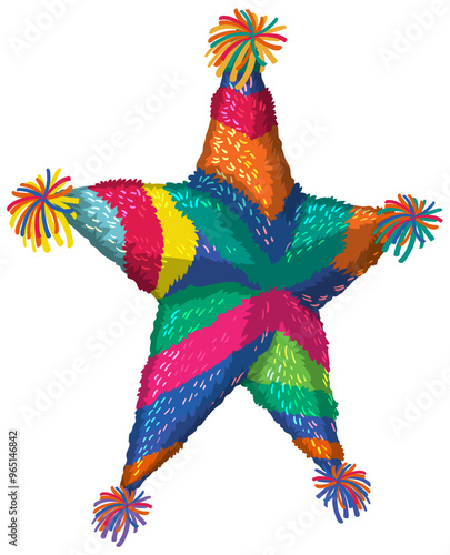 Colorful Mexican Star PiÃ±ata