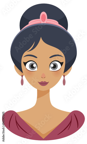 Elegant Princess Vector Illustration