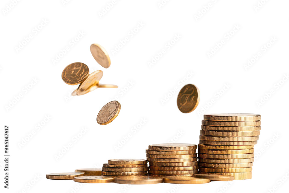 A dynamic image of coins stacking up, symbolizing wealth and financial success. Perfect for finance-related projects. A dynamic image of coins stacking up, symbolizing wealth and financial success. Perfect for finance-related projects.