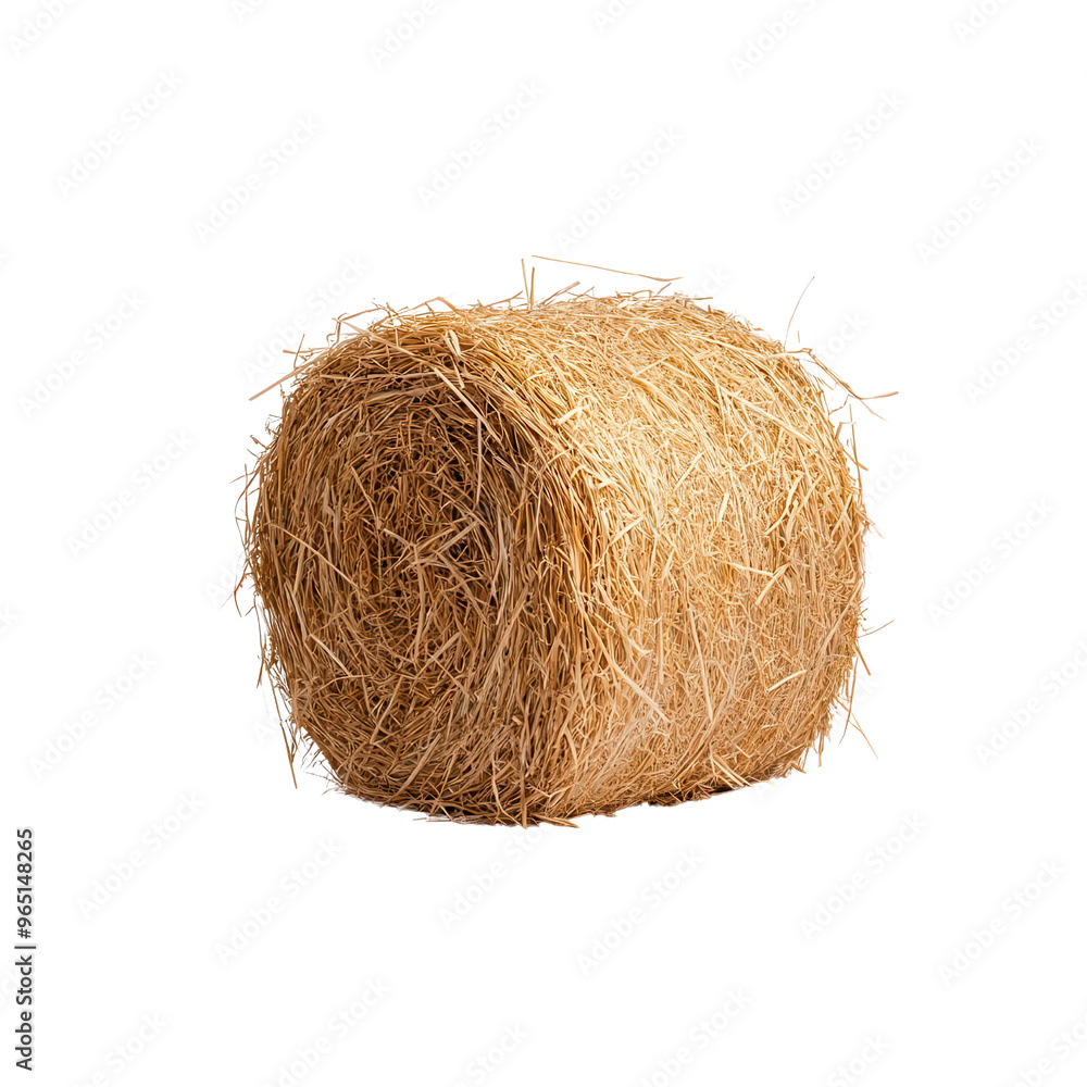 A single round hay bale, perfect for agricultural themes, rustic decor, or farm-related projects in various media. A single round hay bale, perfect for agricultural themes, rustic decor, or farm-related projects in various media.