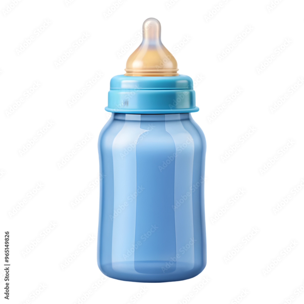 realistic feeding blue bottle isolated on transparent background realistic feeding blue bottle isolated on transparent background