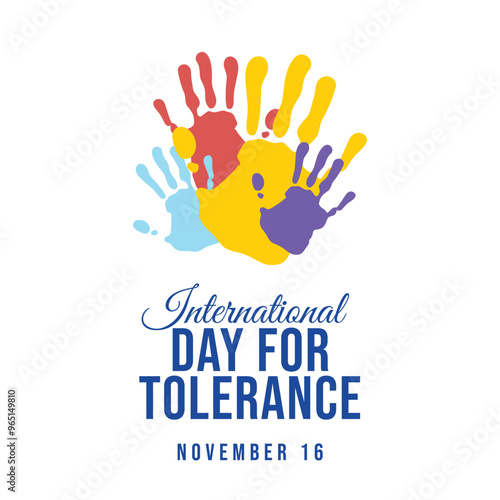 vector graphic of International Day for Tolerance ideal for International Day for Tolerance celebration.