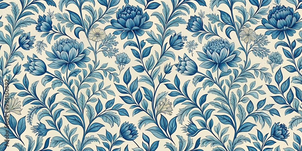 Blue Floral Pattern on Beige Background, Seamless Floral Design, Vintage Flowers, Floral Wallpaper, Blue and Beige, Patterned Design ,floral pattern Blue Floral Pattern on Beige Background, Seamless Floral Design, Vintage Flowers, Floral Wallpaper, Blue and Beige, Patterned Design ,floral pattern