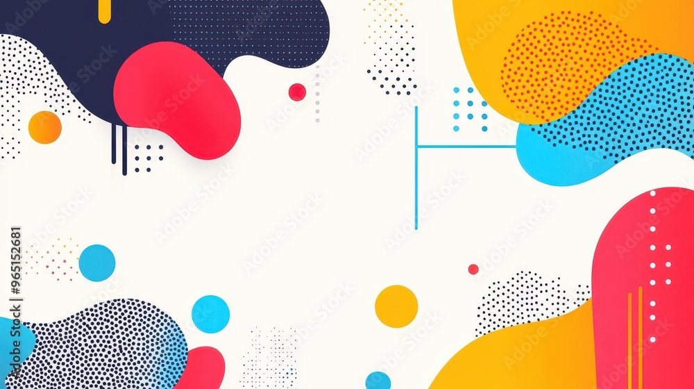 Fototapeta premium A vibrant, abstract halftone background featuring diverse dots, perfect for modern designs and cartoonstyle aesthetics.
