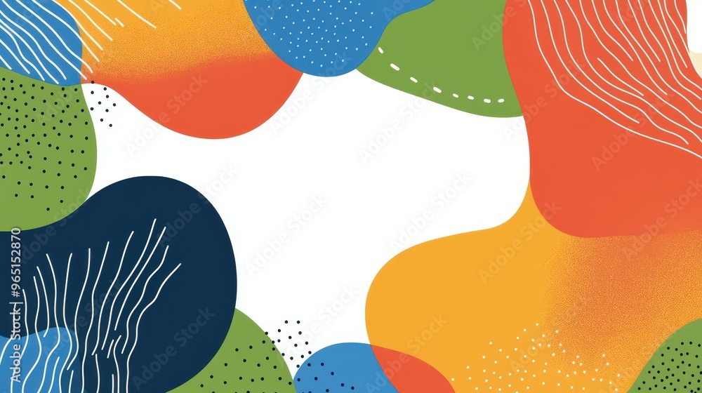 Fototapeta premium Bright abstract vector background with vibrant shapes and textures, perfect for banners and modern designs.
