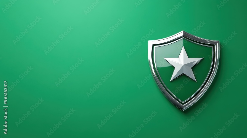 A sleek 3D illustration of an army badge with a shadow effect, perfect for militarythemed backgrounds. A sleek 3D illustration of an army badge with a shadow effect, perfect for militarythemed backgrounds.