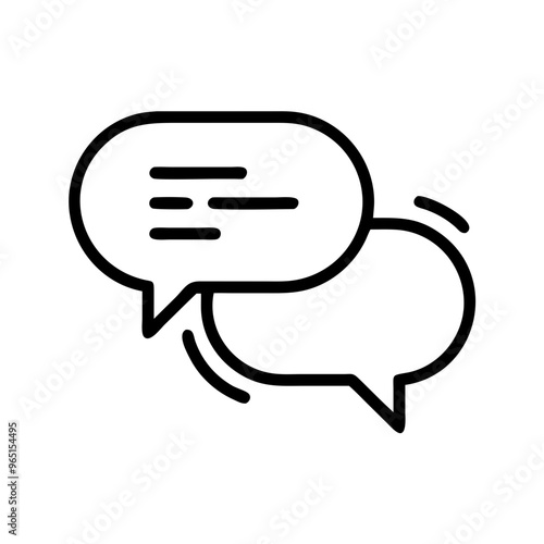 Vector business chat bubbles icon 