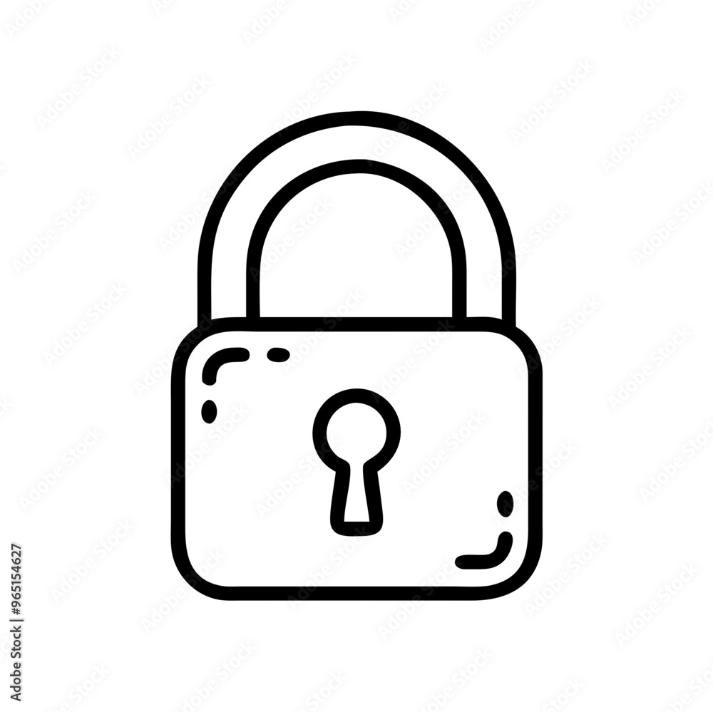 Vector business secure lock icon Vector business secure lock icon