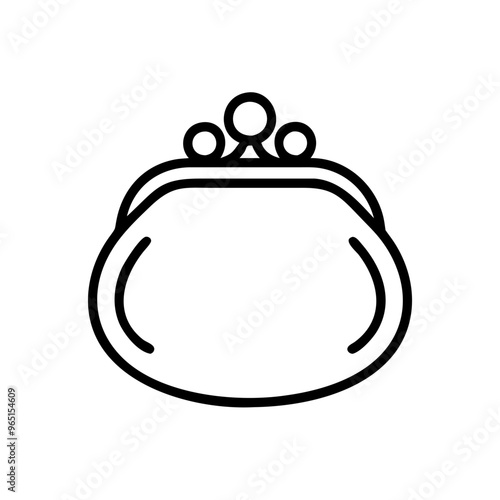 Vector business coin purse icon 